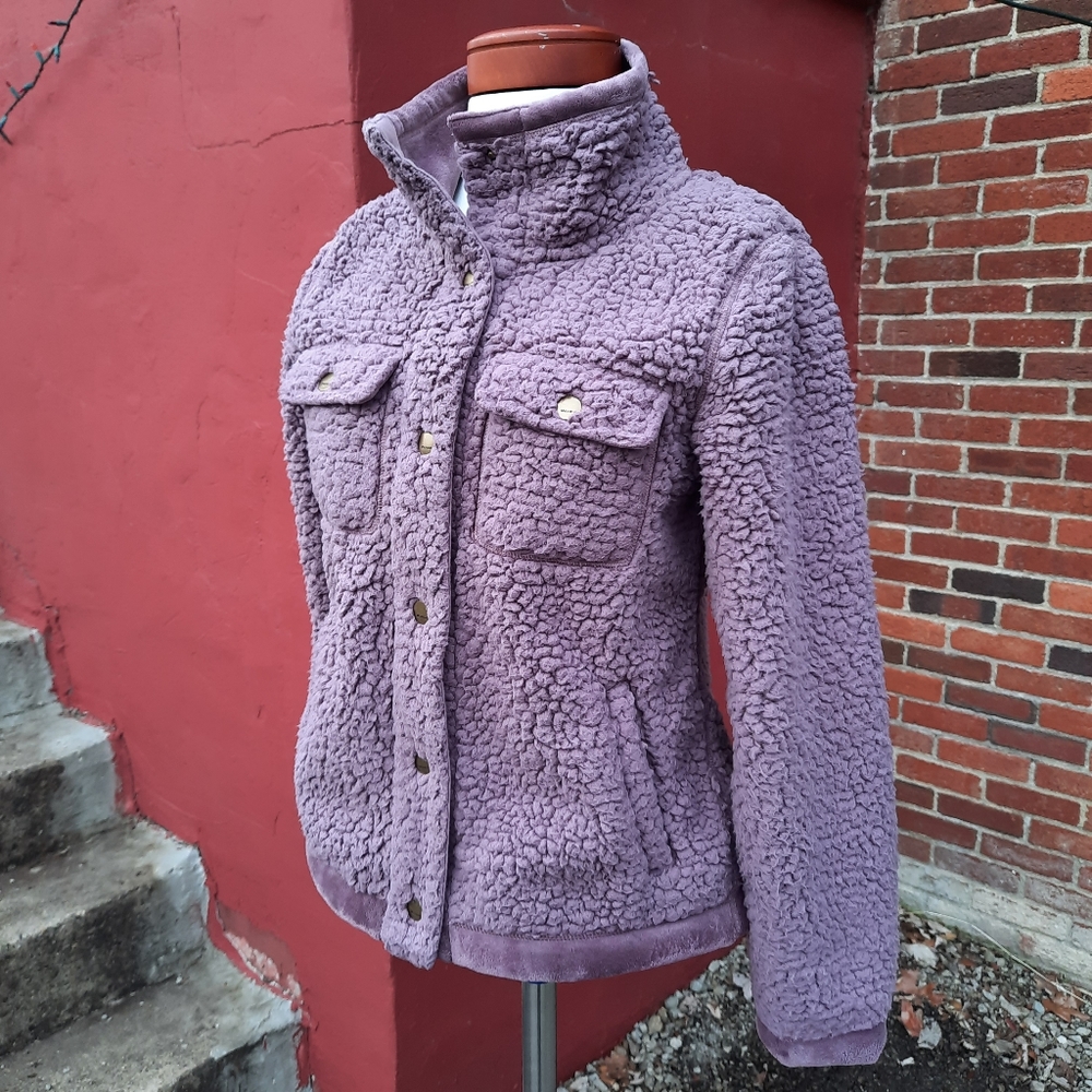 Marmot Sonora Shirt Jacket Dream State Sherpa Snap Down Shacket Sweatshirt